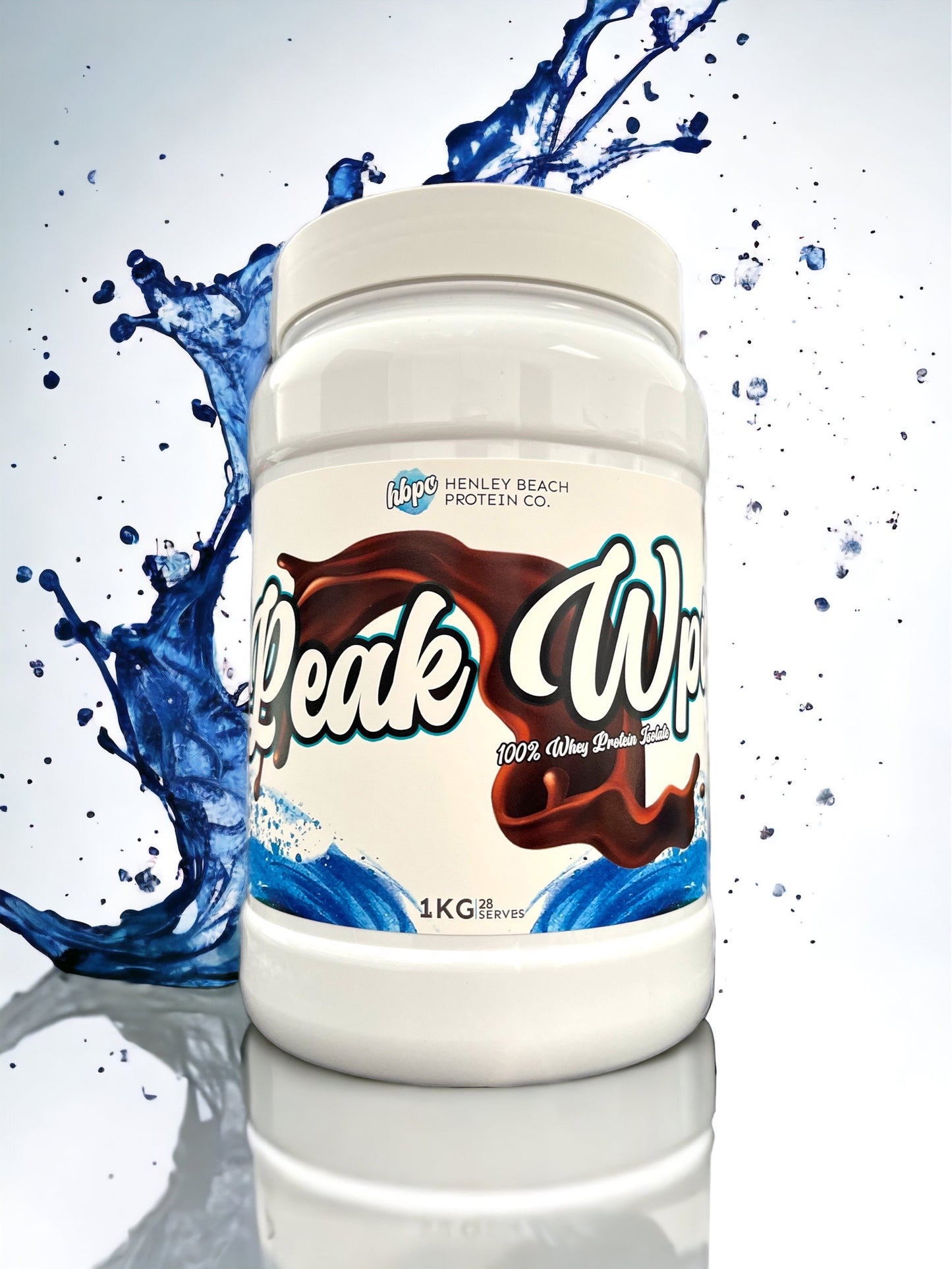 Henley Beach Protein Co (HBPC) PEAK WPI (natural whey protein isolate) dutch chocolate, creamy vanilla. Australian made, artificial ingredient free, high protein, clean, low carb, low sugar. Protein that fits your macros, Affordable supplements, premium quality