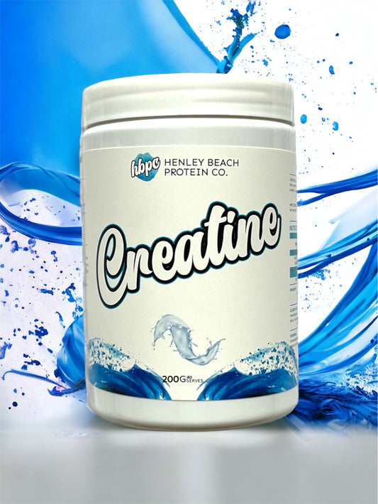 Henley Beach Protein Co (HBPC) CREATINE MONOHYDRATE 100% pure.easy mixing creatine, 200g, affordable supplement